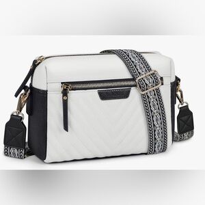 Stylish Black and White Crossbody Bag